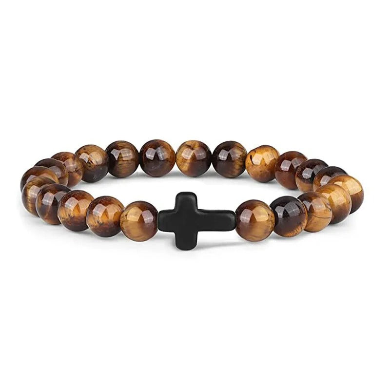 Crossed Stone Bracelet