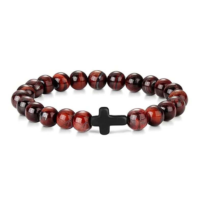 Crossed Stone Bracelet
