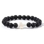 Crossed Stone Bracelet
