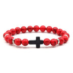 Crossed Stone Bracelet
