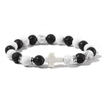 Crossed Stone Bracelet