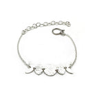 Moon Phase Bracelet in Sterling Silver