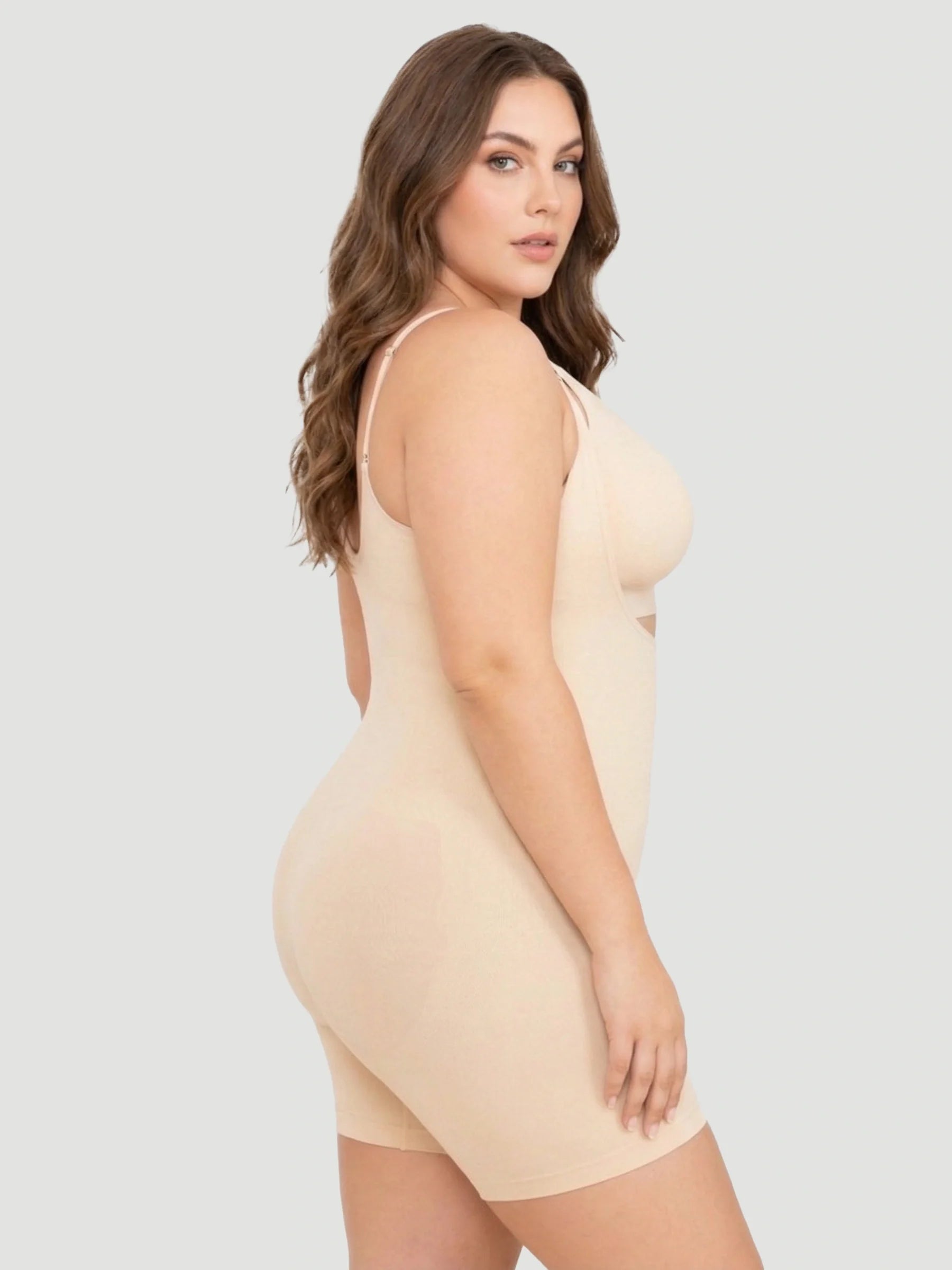 Open Bust Bodysuit Shaping Shorts