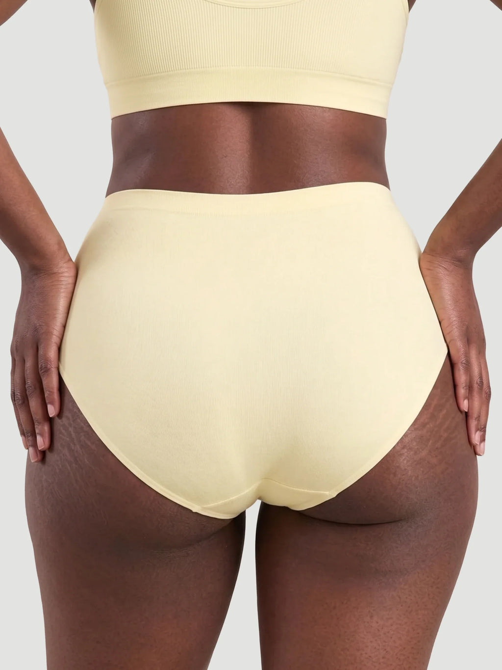 High Waist Seamless Bonded Brief Underwear