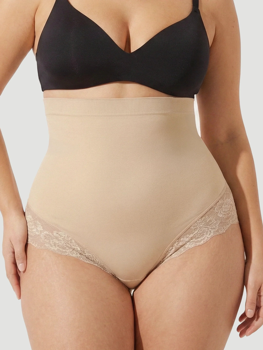 High Waisted Shaping Lace Panty