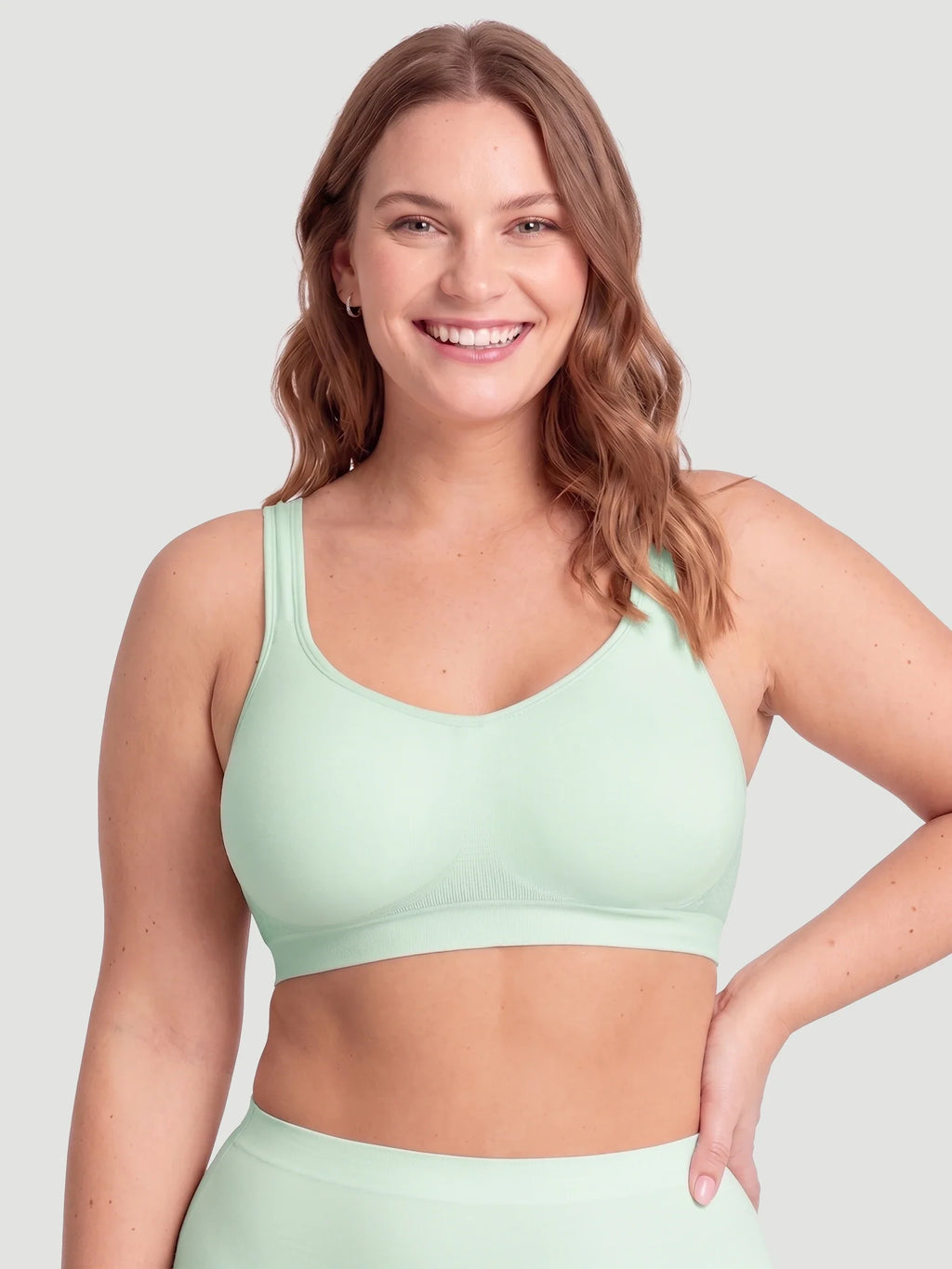 2-Pack Adjustable Wire Free Shaper Bra (Cups A-FF) + FREE Bra Extender