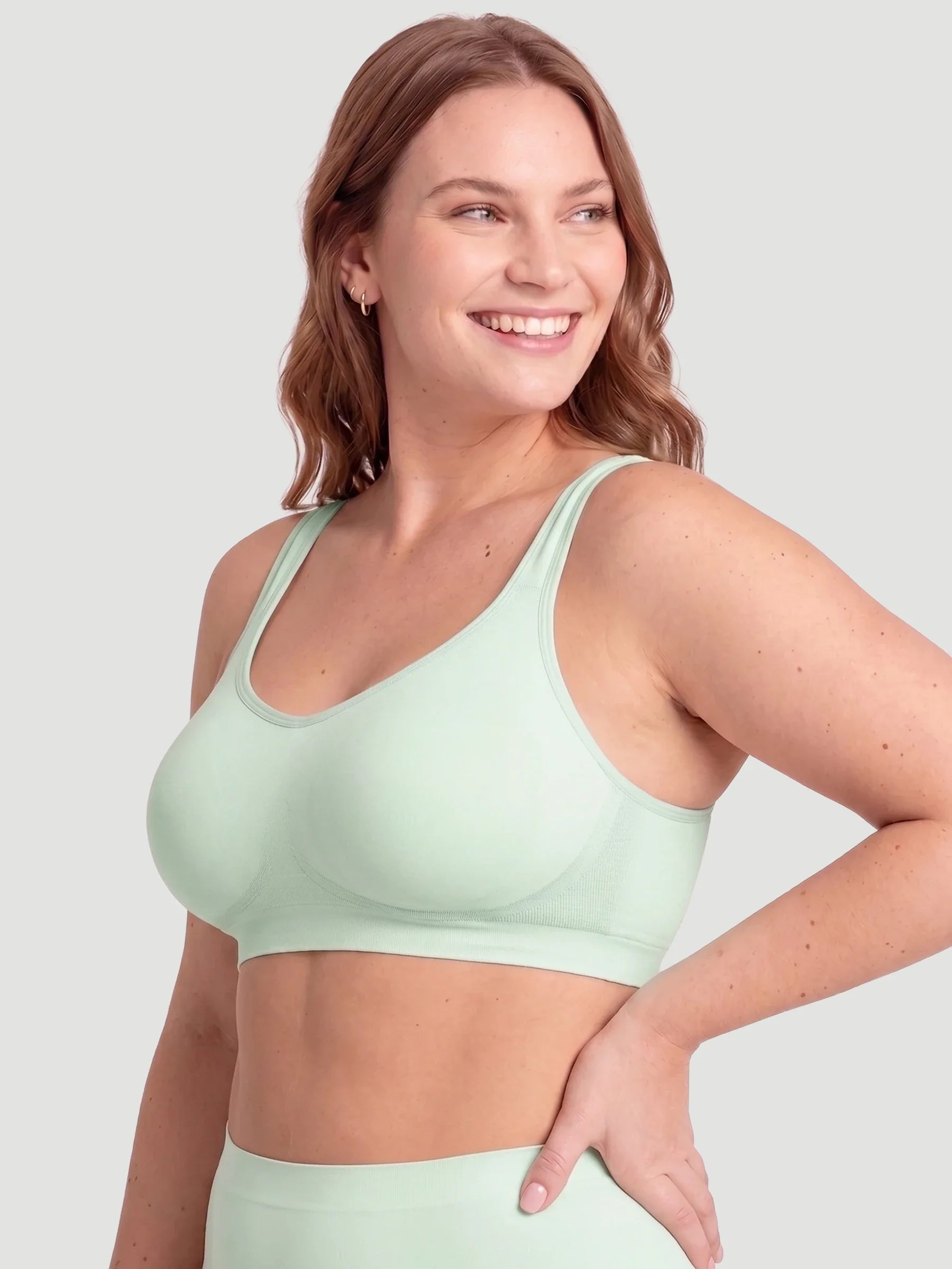 2-Pack Adjustable Wire Free Shaper Bra (Cups A-FF) + FREE Bra Extender