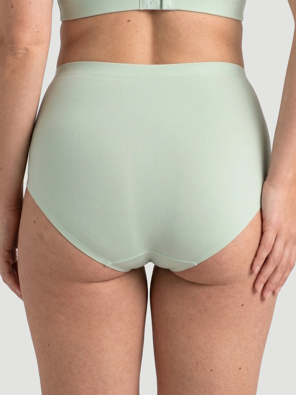 High Waist Seamless Bonded Brief Underwear