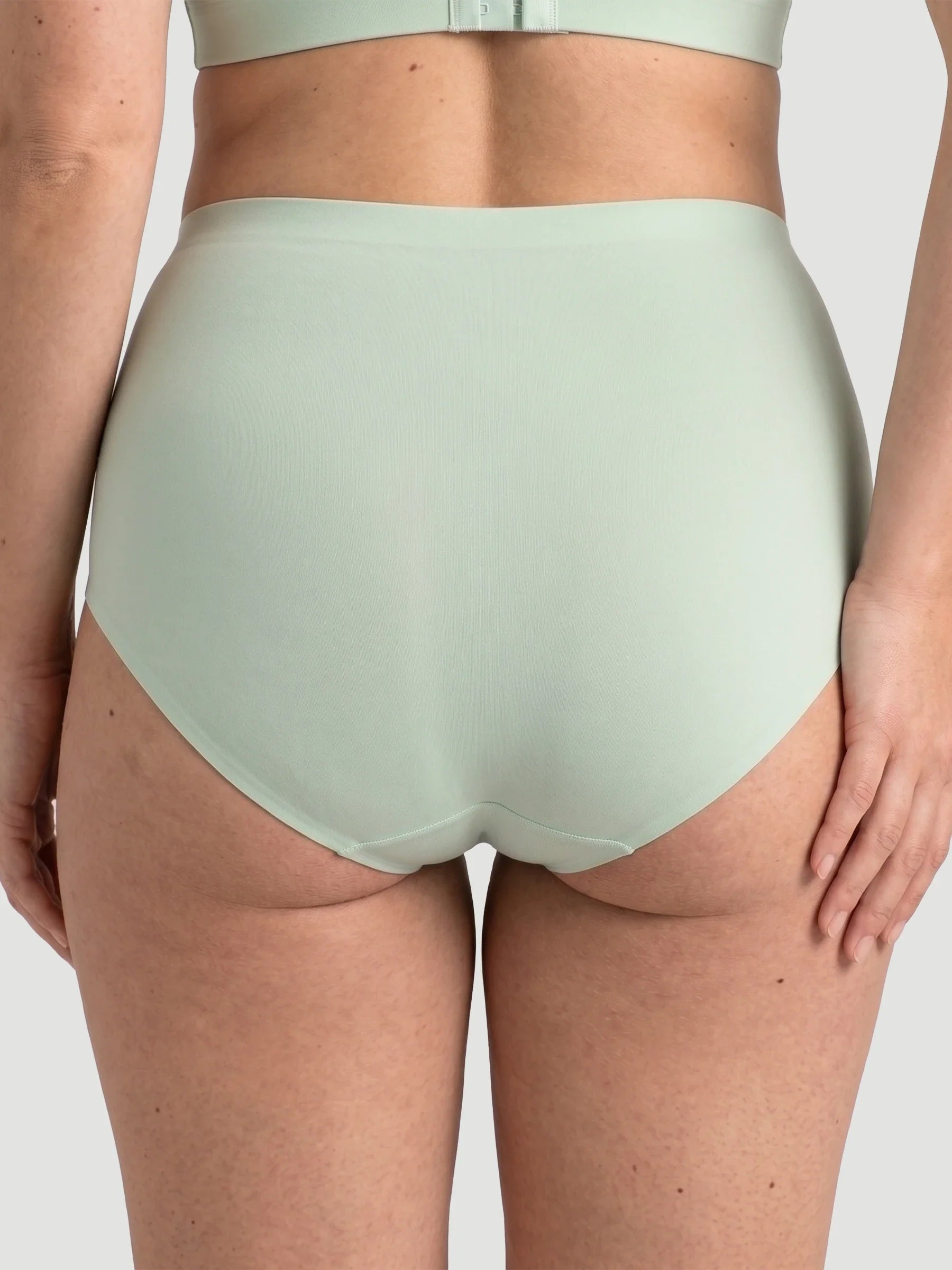 High Waist Seamless Bonded Brief Underwear