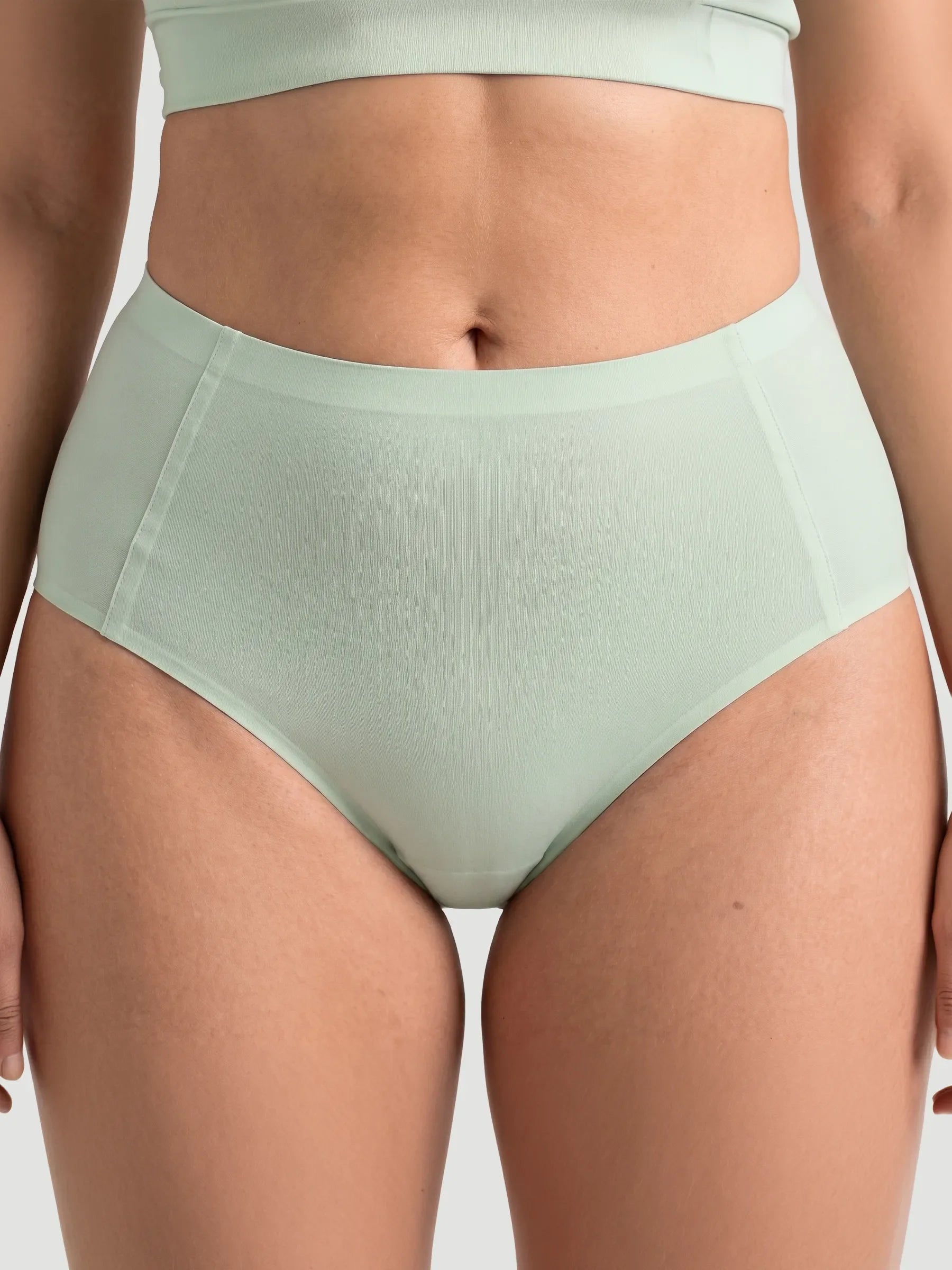 High Waist Seamless Bonded Brief Underwear