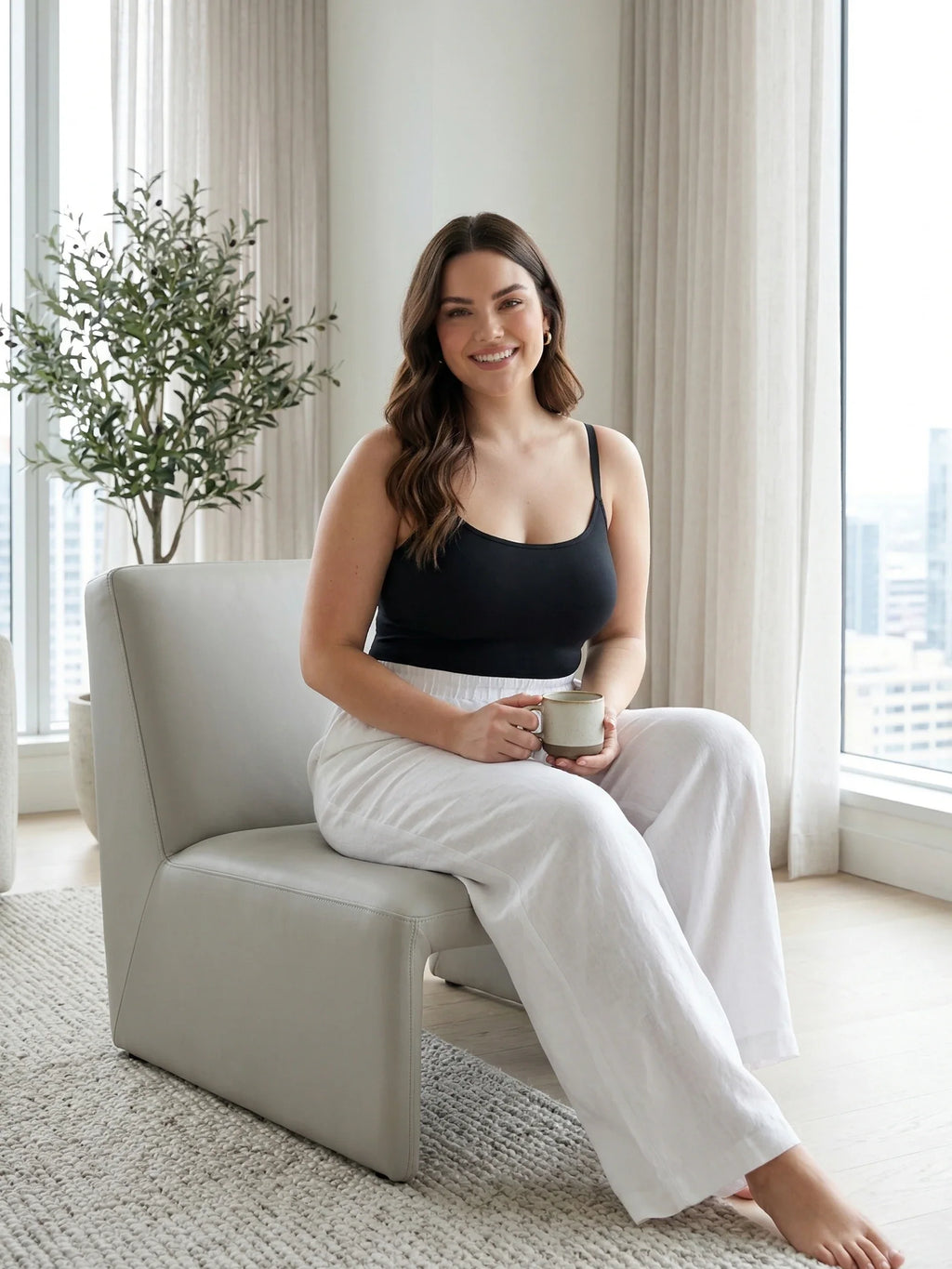 Shaping Scoop Neck Cami