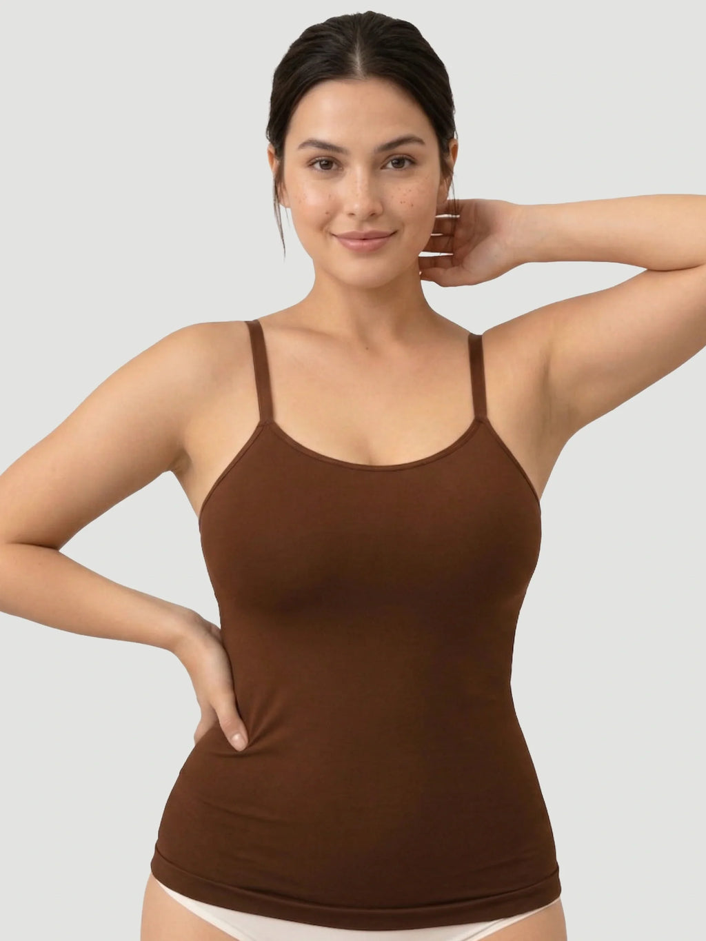 Seamless Shaping Scoop Neck Daily Cami Top
