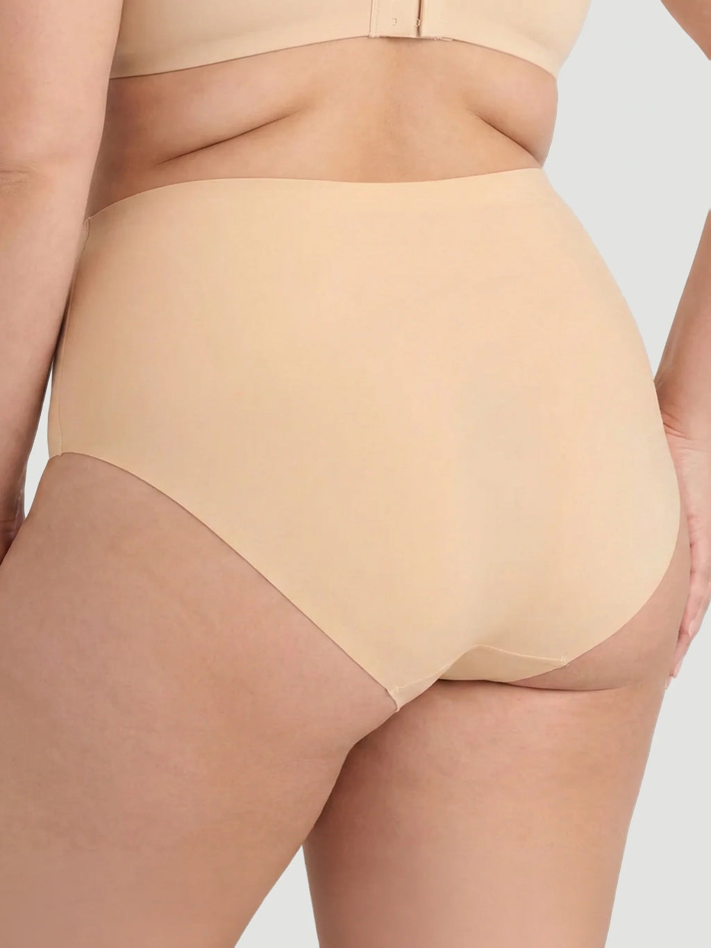 High Waist Seamless Bonded Brief Underwear