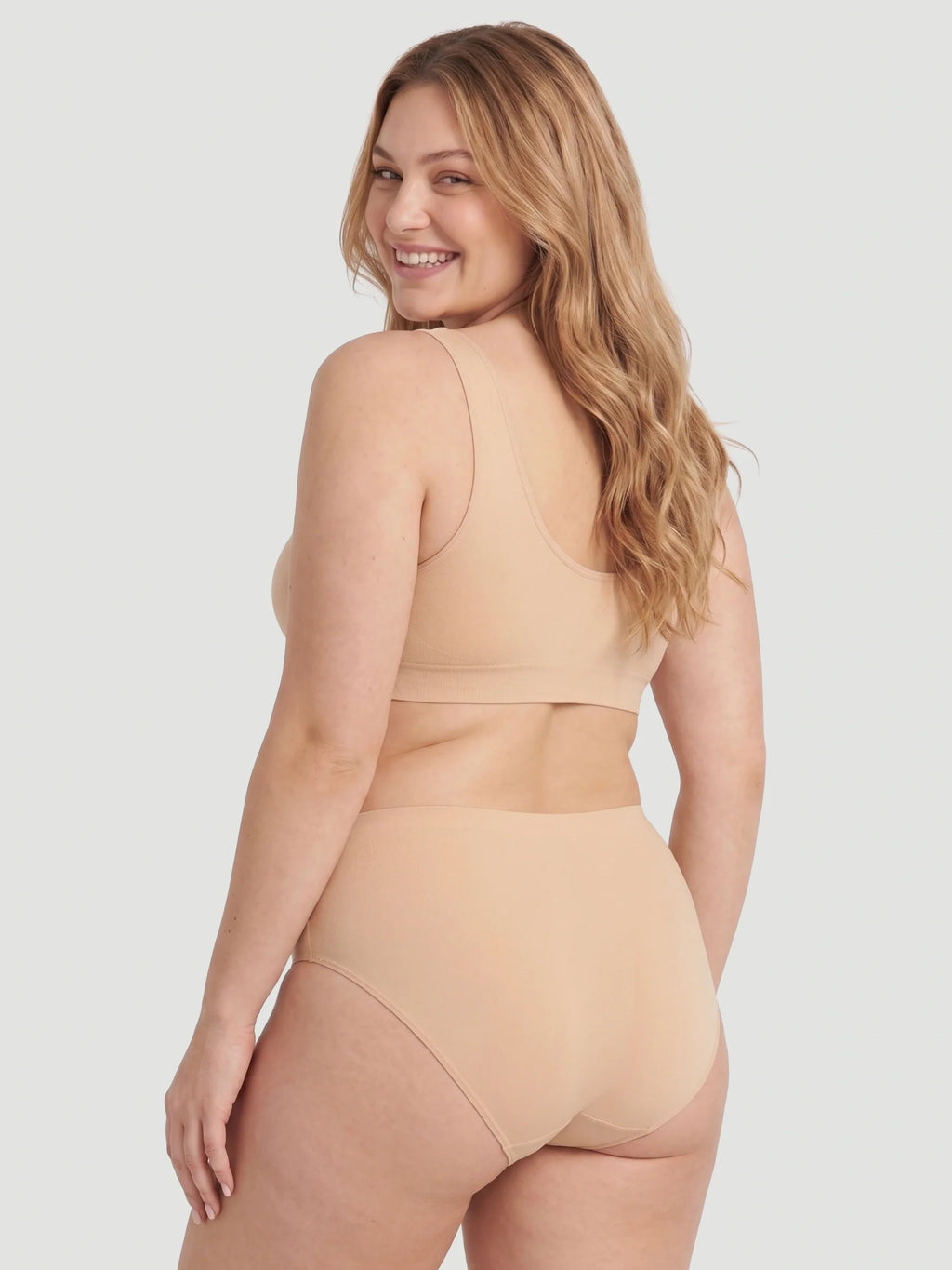 High Waist Seamless Bonded Brief Underwear