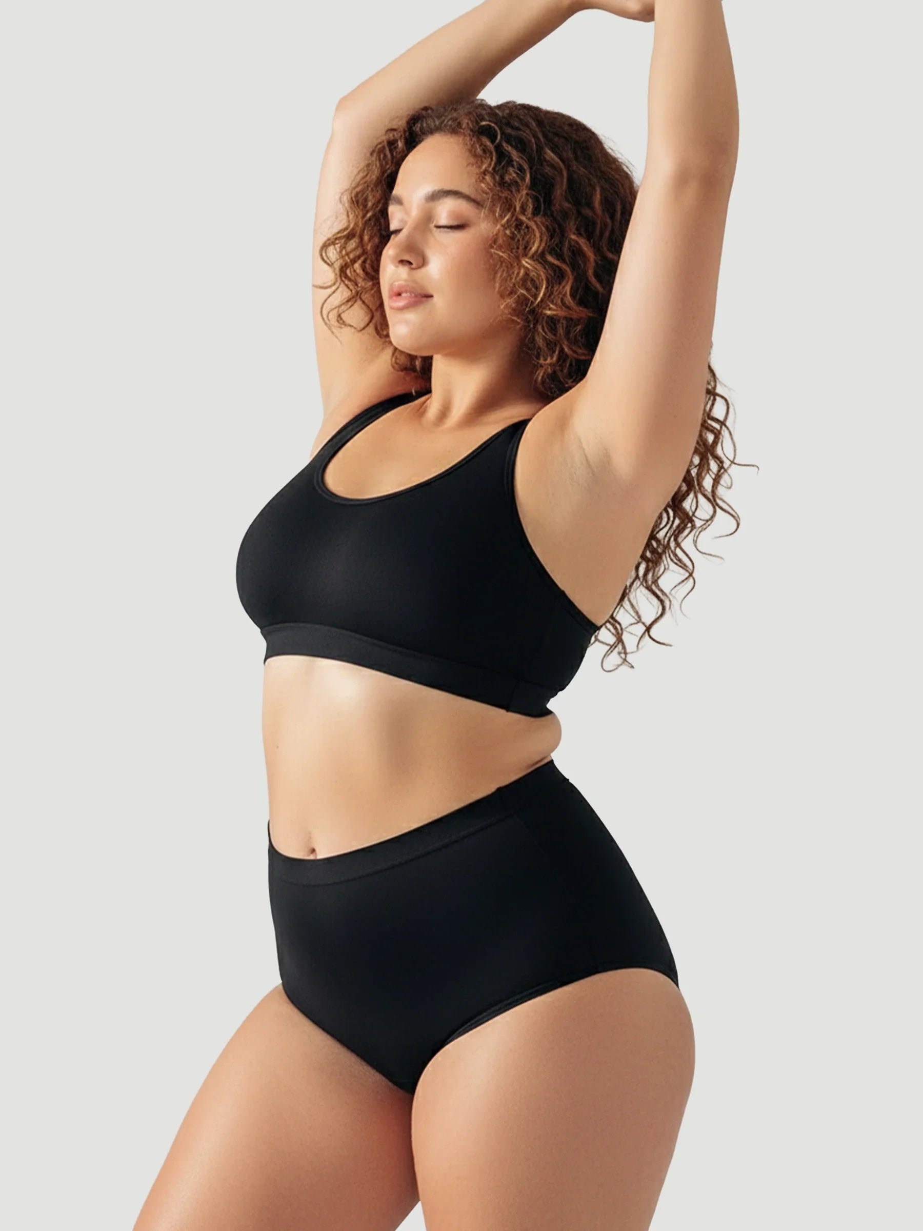 High Waist Seamless Bonded Brief Underwear