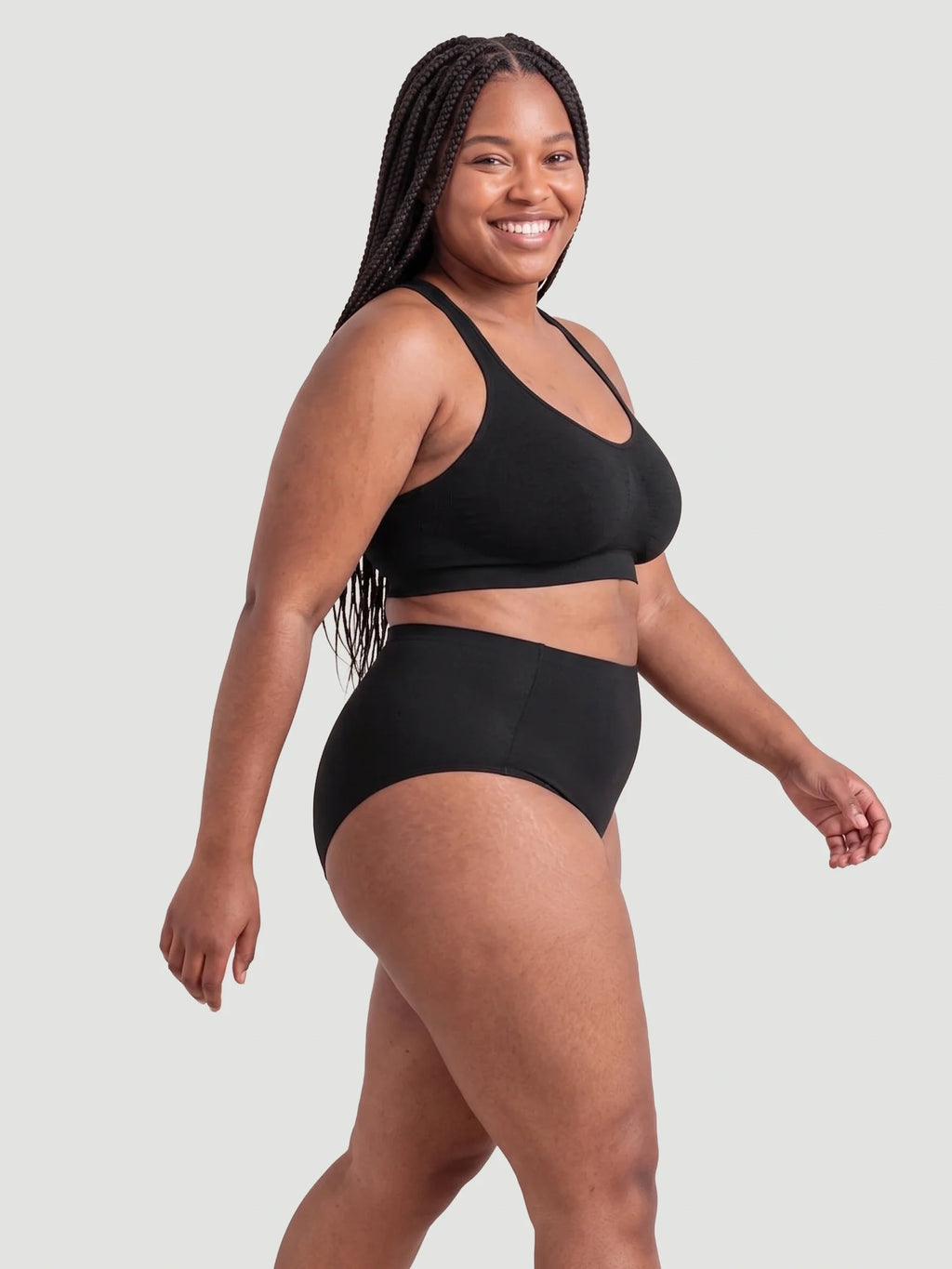 High Waist Seamless Bonded Brief Underwear
