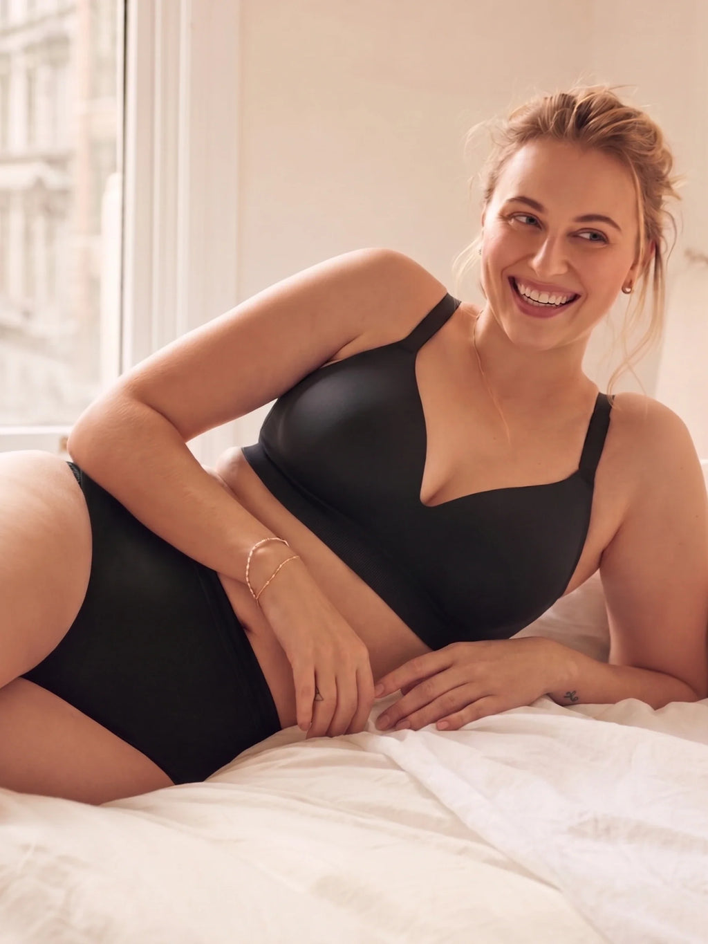 High Waist Seamless Bonded Brief Underwear
