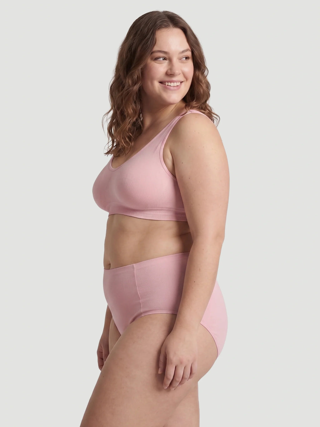 High Waist Seamless Bonded Brief Underwear