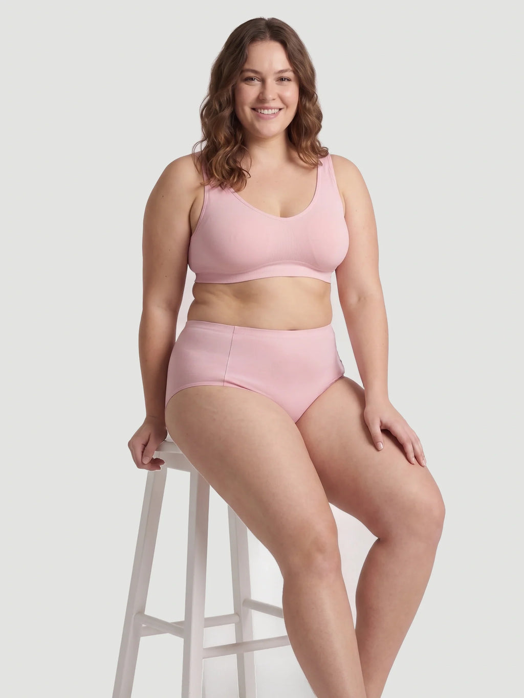 High Waist Seamless Bonded Brief Underwear