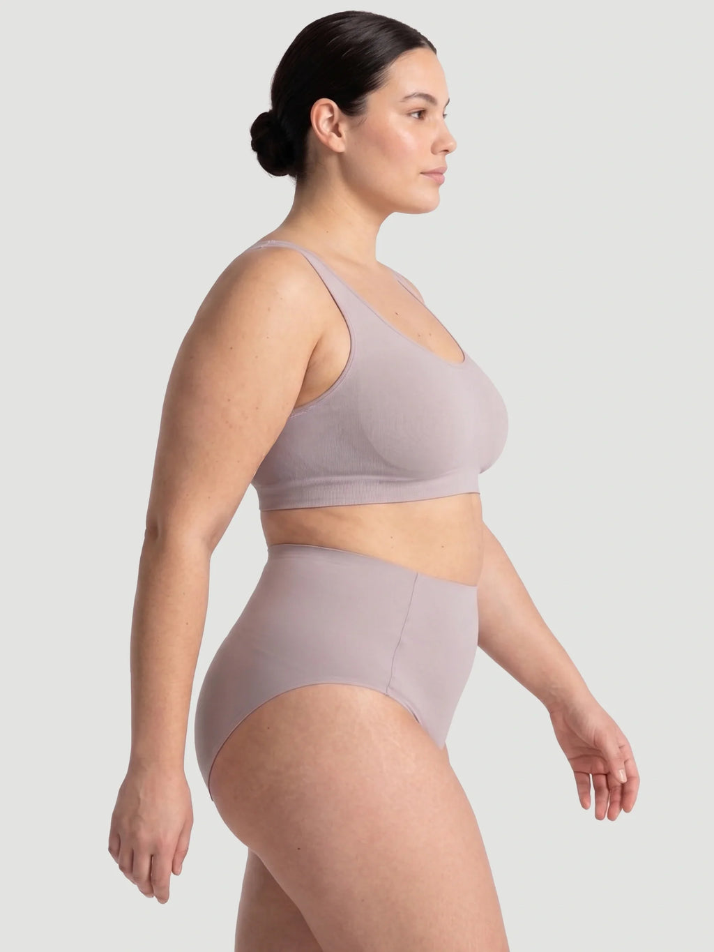 High Waist Seamless Bonded Brief Underwear