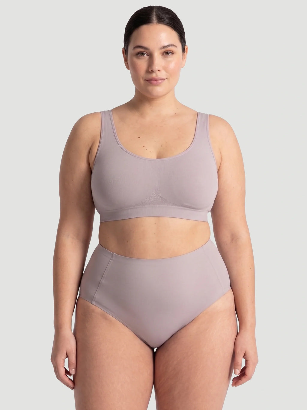 High Waist Seamless Bonded Brief Underwear