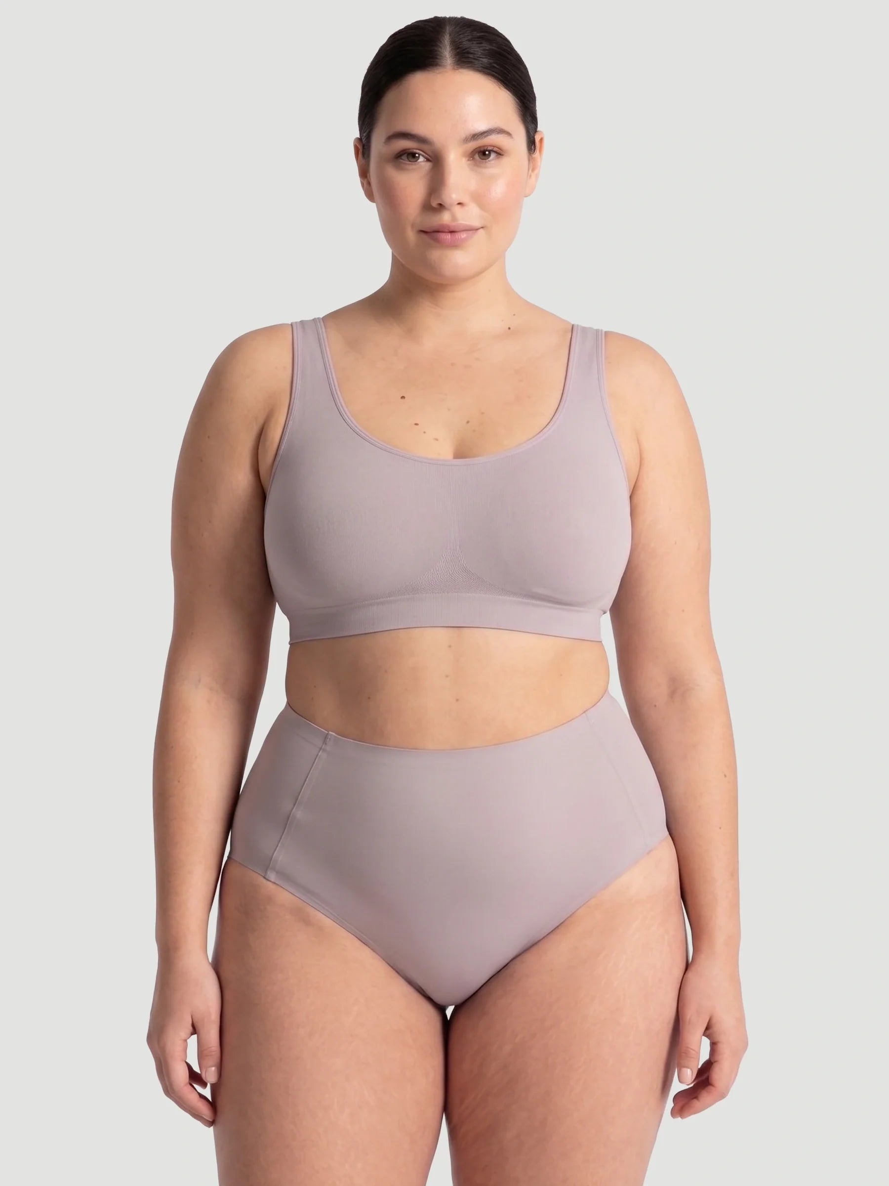 High Waist Seamless Bonded Brief Underwear