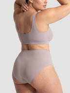 High Waist Seamless Bonded Brief Underwear