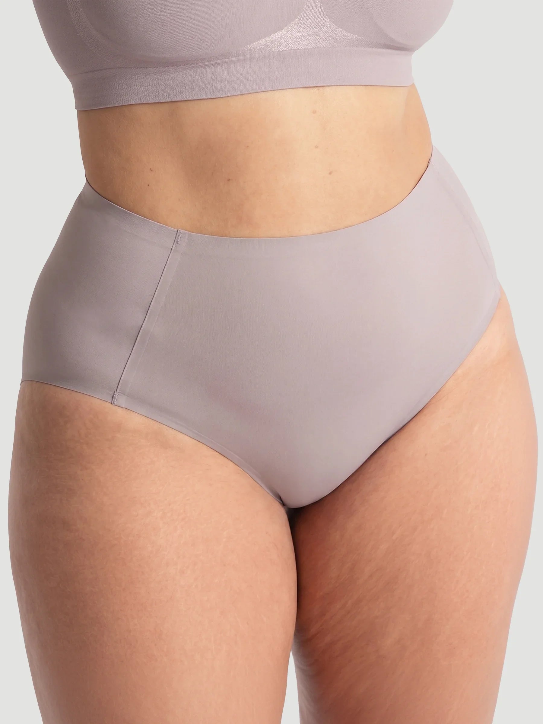 High Waist Seamless Bonded Brief Underwear