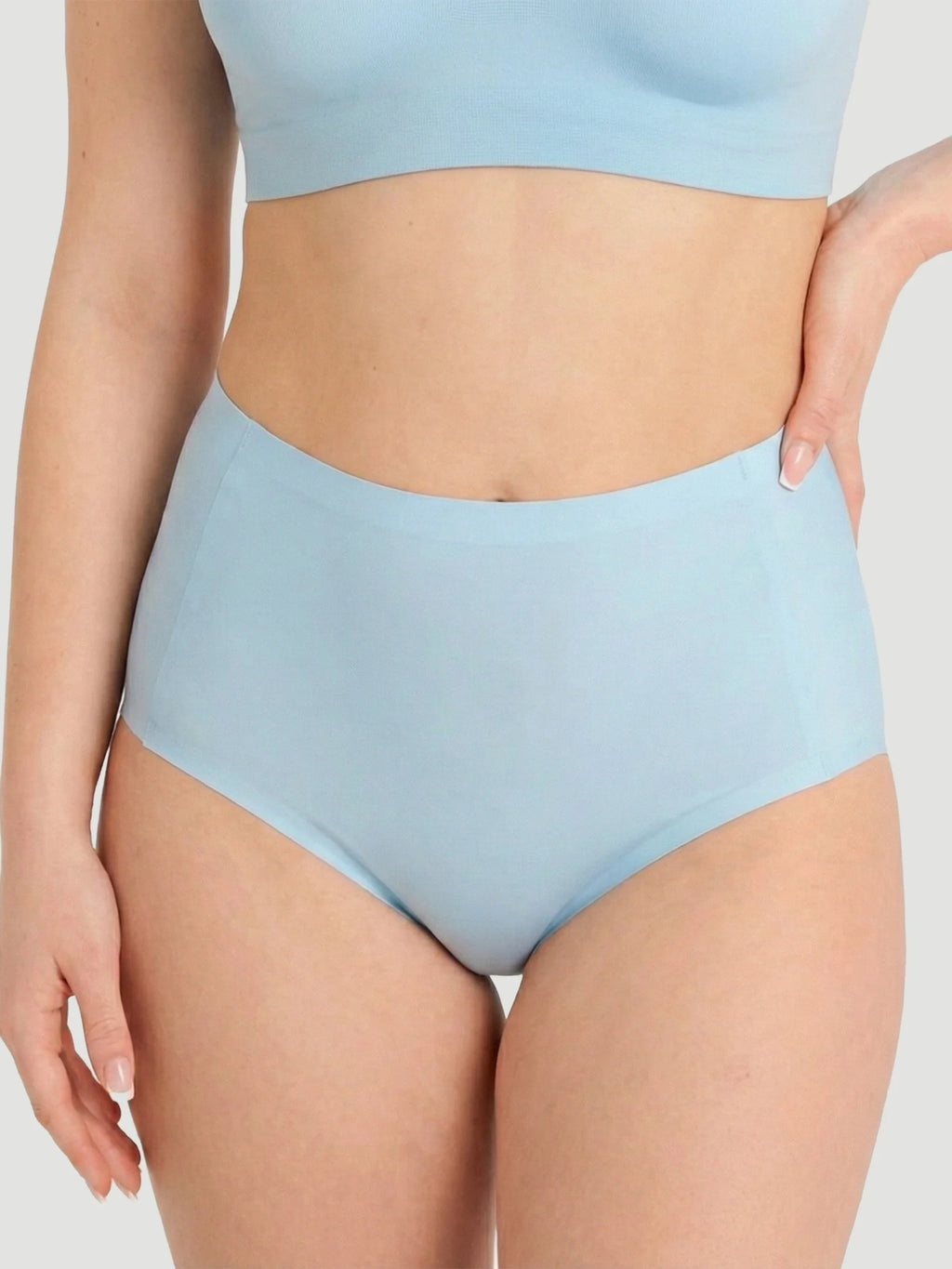 High Waist Seamless Bonded Brief Underwear