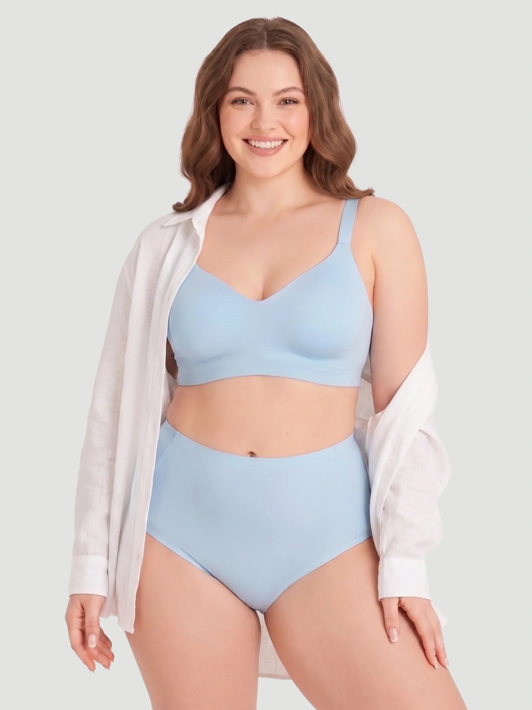 High Waist Seamless Bonded Brief Underwear