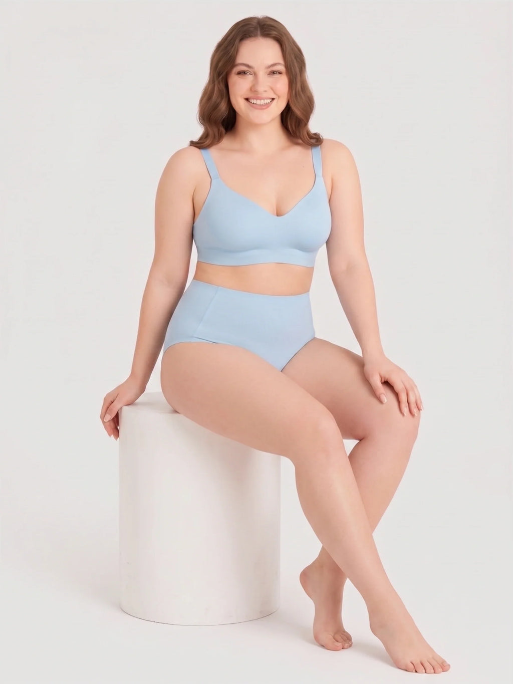 High Waist Seamless Bonded Brief Underwear