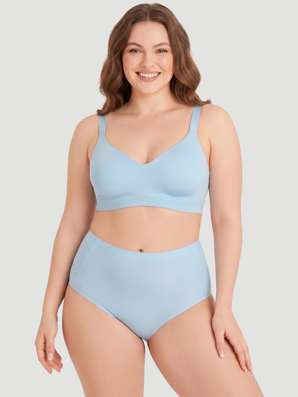 High Waist Seamless Bonded Brief Underwear