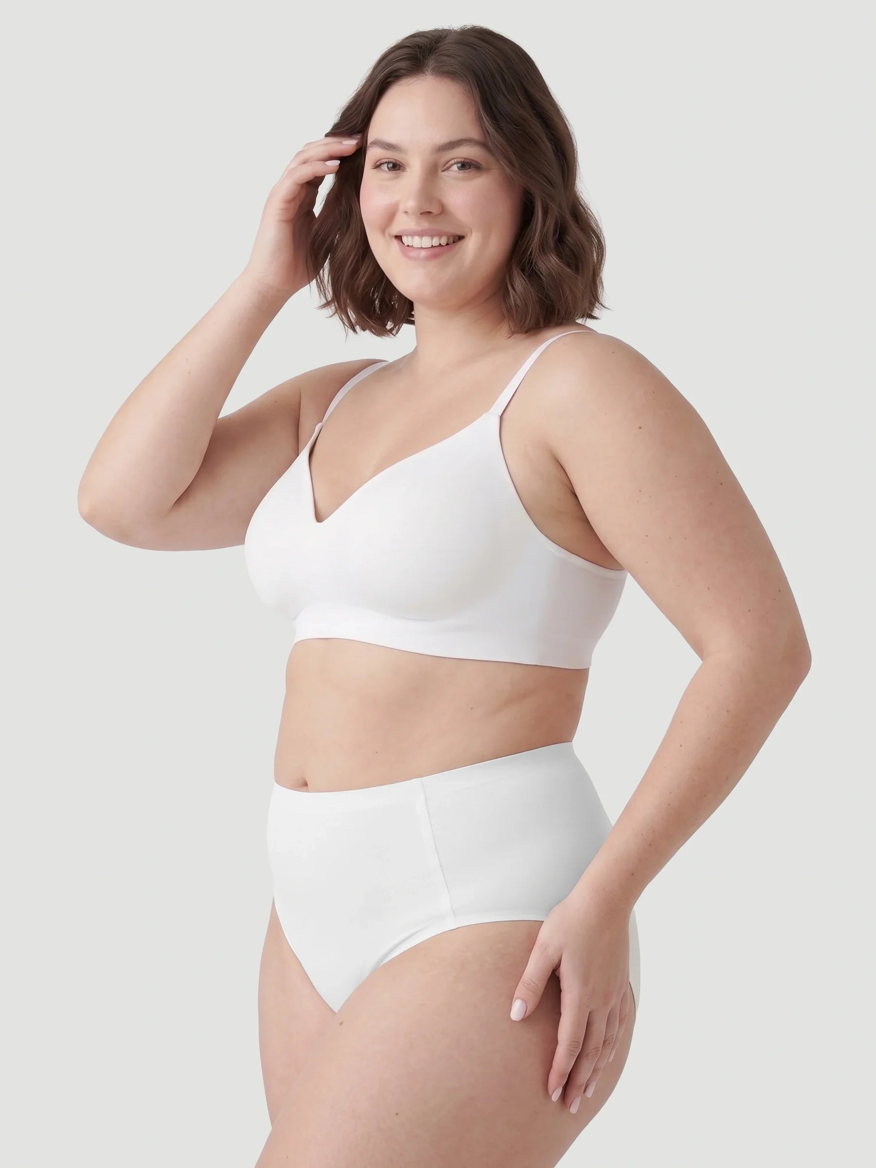 High Waist Seamless Bonded Brief Underwear