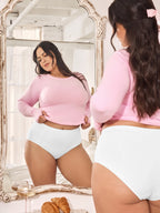 High Waist Seamless Bonded Brief Underwear