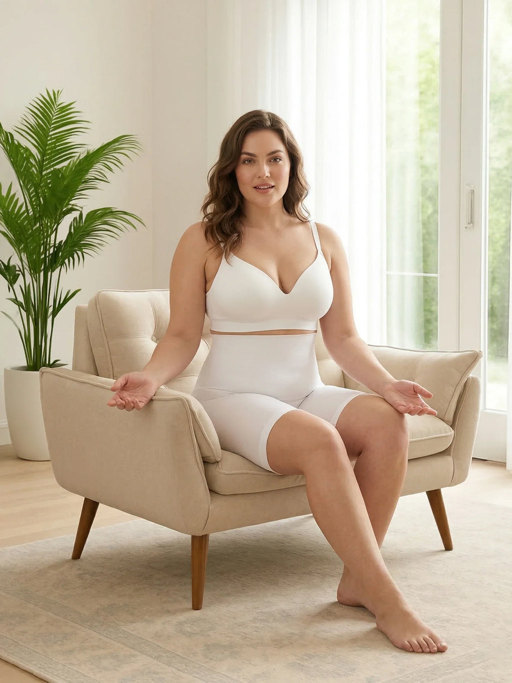 High-Waisted Shaping Shorts