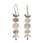 Moon Phase Earrings in Sterling Silver