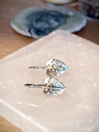 Monstera Earrings in Sterling Silver - Small