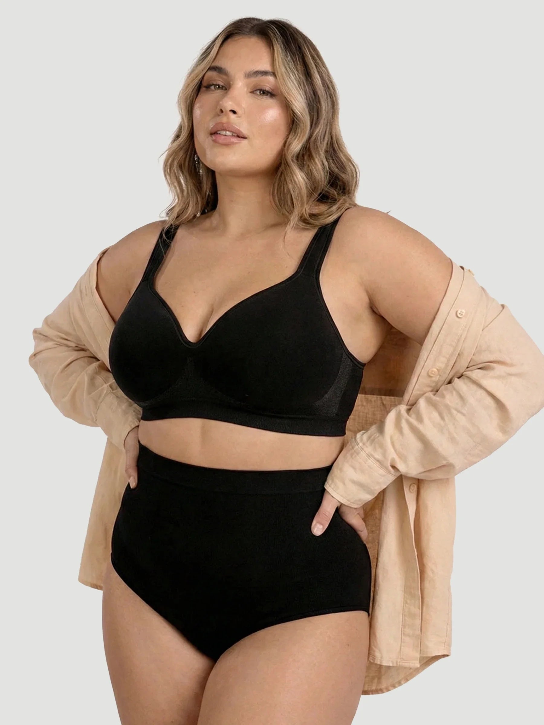 2-Pack Women's Shapermint Essentials Sweetheart Wireless Contour Bra